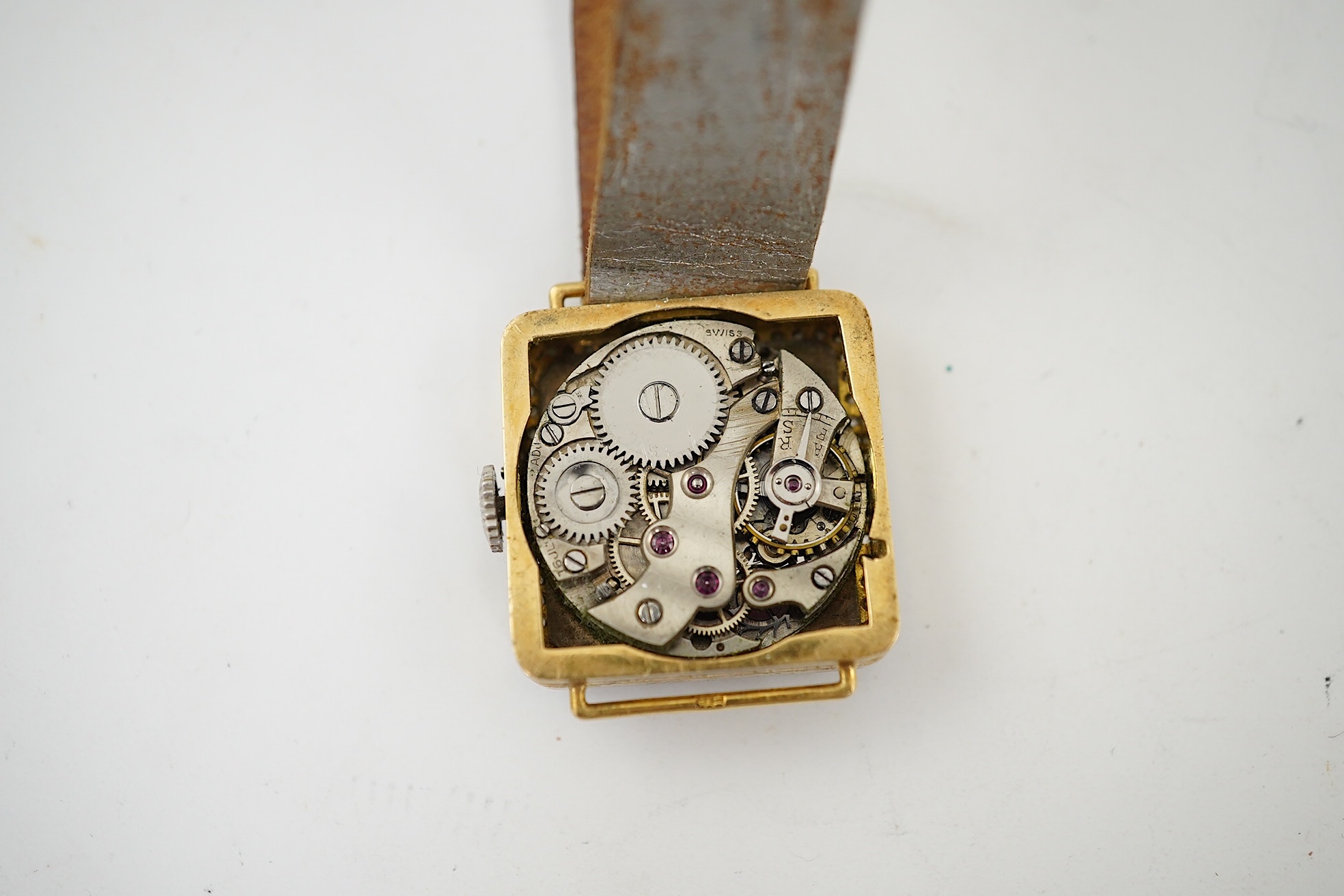 A lady's Art Deco diamond cocktail watch, circa 1919